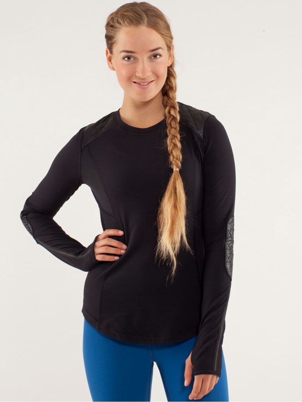 Lululemon Run: Women’s Ice Queen Long Sleeve Top, Black, Approx Size XS-S